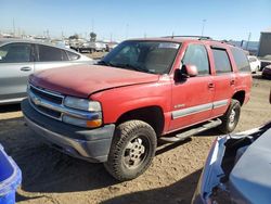 Chevrolet Tahoe salvage cars for sale: 2002 Chevrolet Tahoe K1500