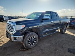 Toyota Tundra salvage cars for sale: 2015 Toyota Tundra Double Cab Limited