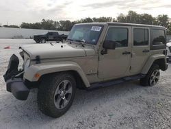 Jeep salvage cars for sale: 2017 Jeep Wrangler Unlimited Sahara