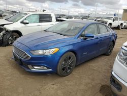 Ford salvage cars for sale: 2018 Ford Fusion SE Hybrid