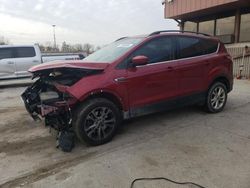 Ford salvage cars for sale: 2018 Ford Escape SEL