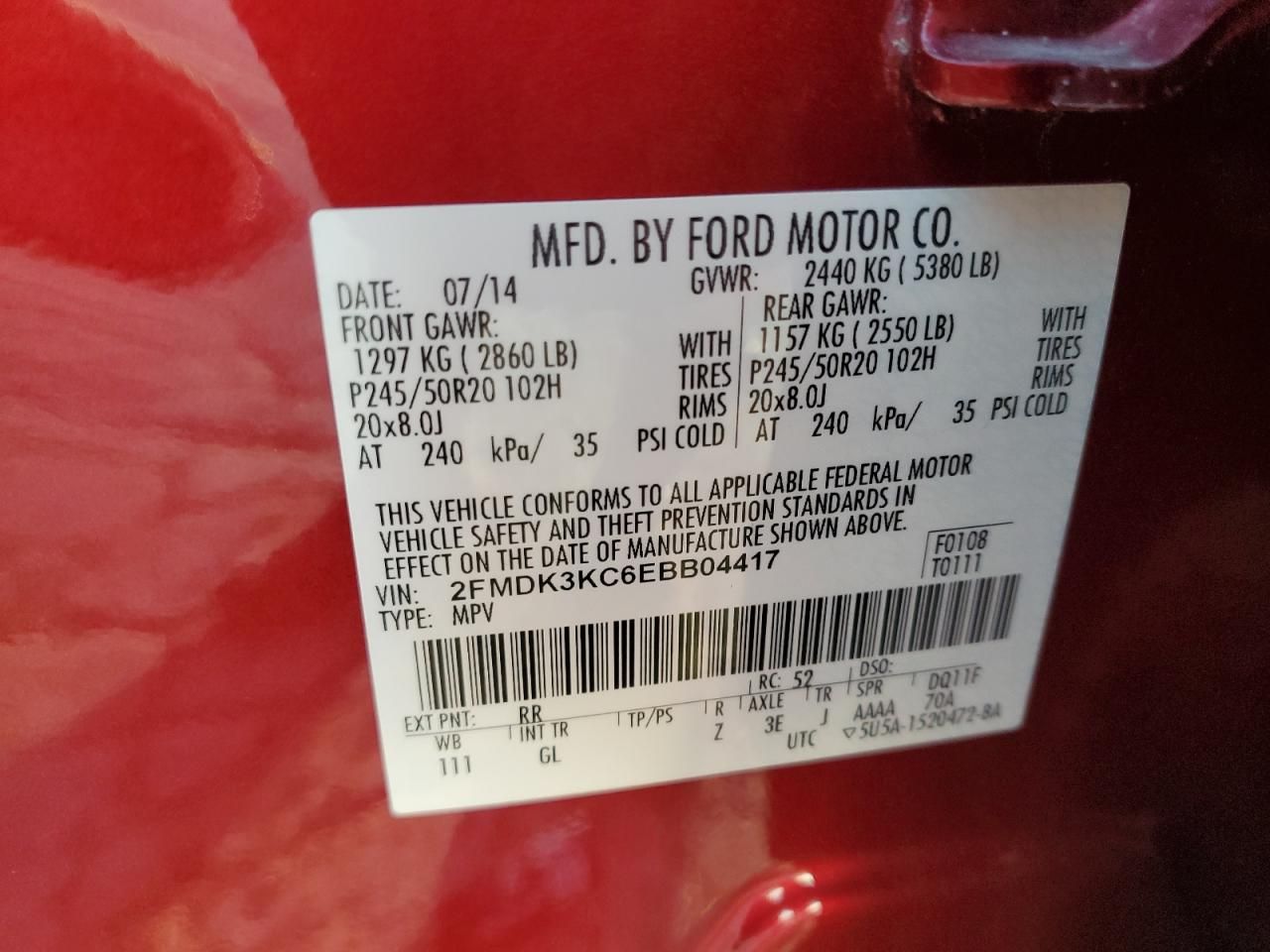 2014 Ford Edge Limited