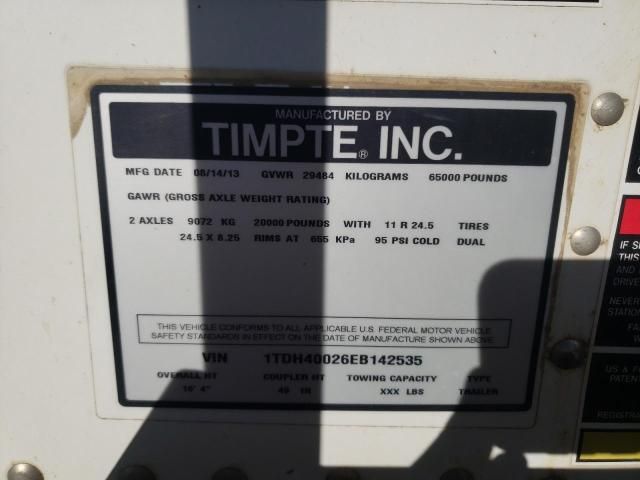 2014 Timpte Semi Trailer