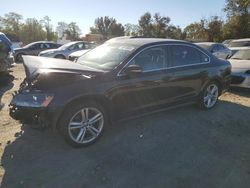 Volkswagen Passat salvage cars for sale: 2014 Volkswagen Passat SE