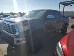 Toyota Tundra Crewmax Limited salvage cars for sale: 2017 Toyota Tundra Crewmax Limited