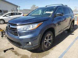 Salvage cars for sale from Copart Pekin, IL: 2016 Toyota Highlander XLE