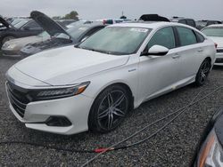 Honda salvage cars for sale: 2021 Honda Accord Touring Hybrid