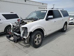 Ford Expedition salvage cars for sale: 2017 Ford Expedition EL Platinum