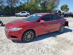 Ford salvage cars for sale: 2017 Ford Fusion SE