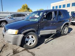 Ford Escape salvage cars for sale: 2002 Ford Escape XLT