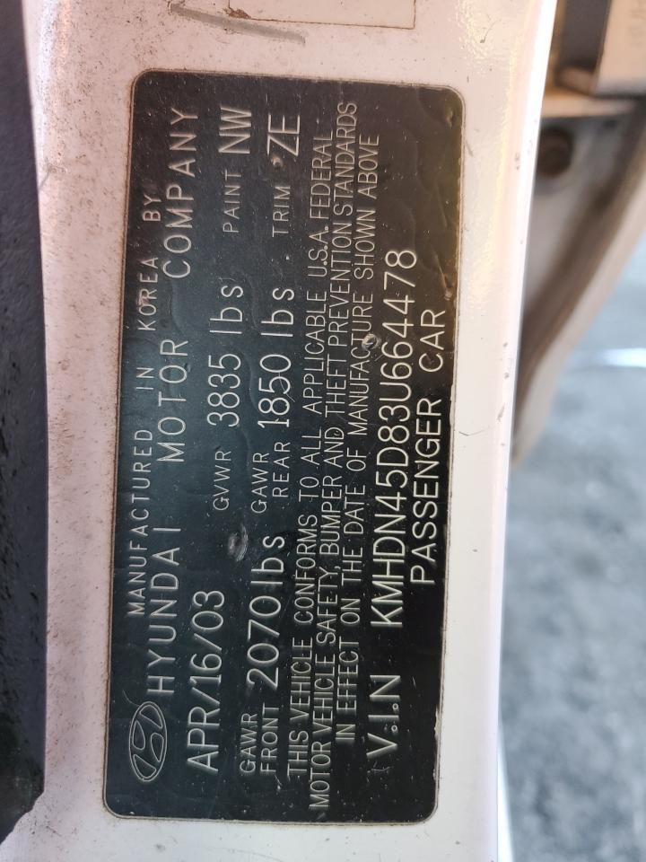 2003 Hyundai Elantra GLS