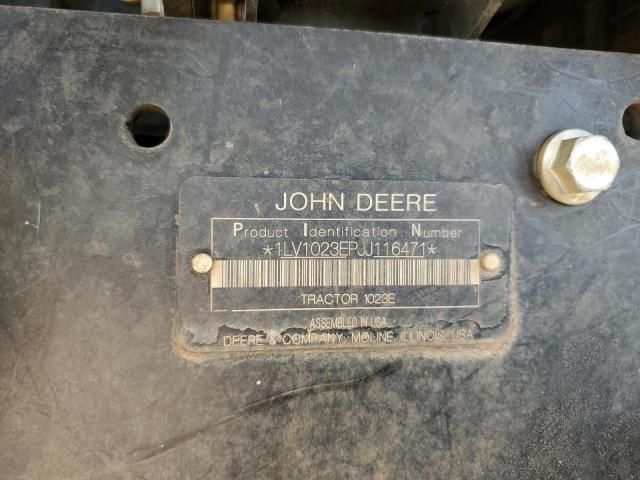 2018 John Deere 1023E