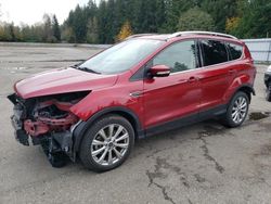 Ford Escape salvage cars for sale: 2018 Ford Escape Titanium