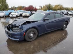 Dodge Charger salvage cars for sale: 2015 Dodge Charger Police