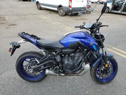 Salvage cars for sale from Copart Pennsburg, PA: 2024 Yamaha MT07