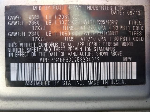 2014 Subaru Outback 2.5I Premium