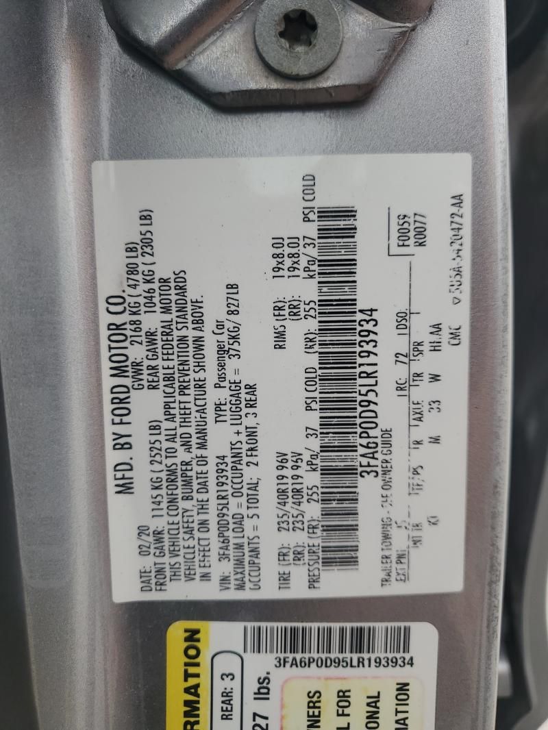 2020 Ford Fusion Titanium