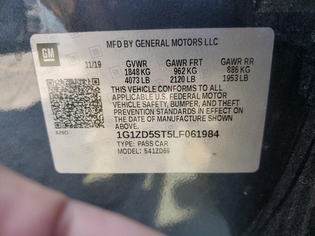 2020 Chevrolet Malibu lt
