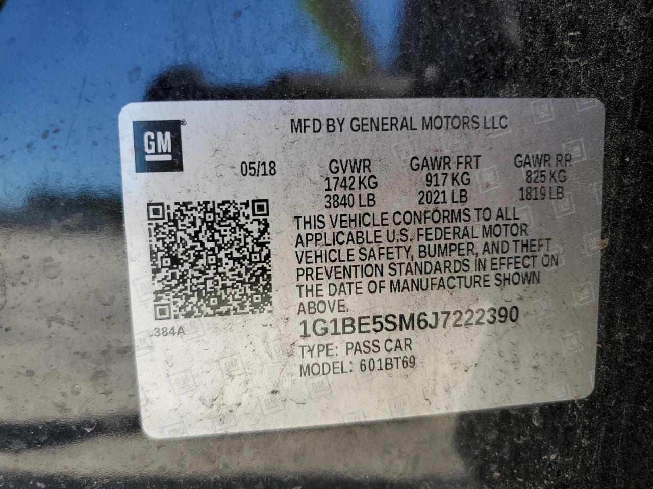 2018 Chevrolet Cruze lt