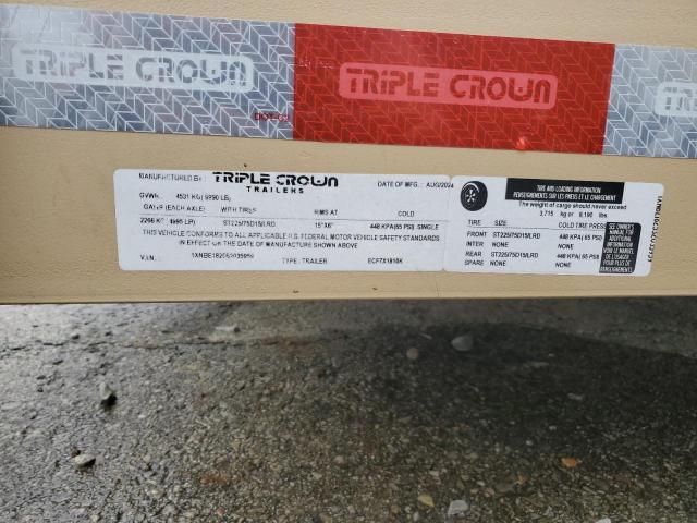 2025 Triple Crown ECF7X1810K Equipment Trailer