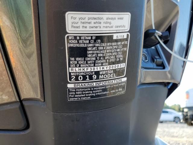 2019 Honda WW150 A