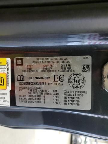 2017 Chevrolet Silverado K1500