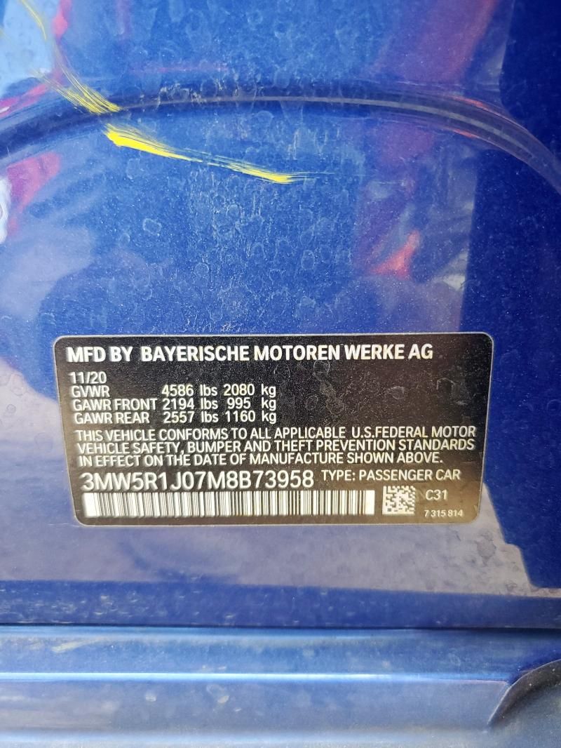 2021 BMW 330I