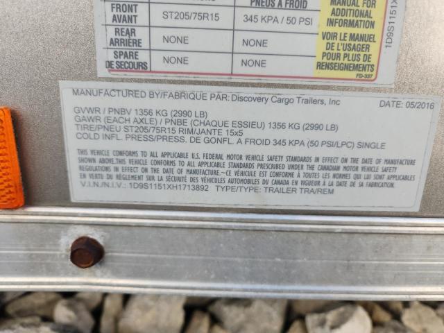 2017 Discovery 2016 Discovery Cargo Enclosed Cargo Trailer