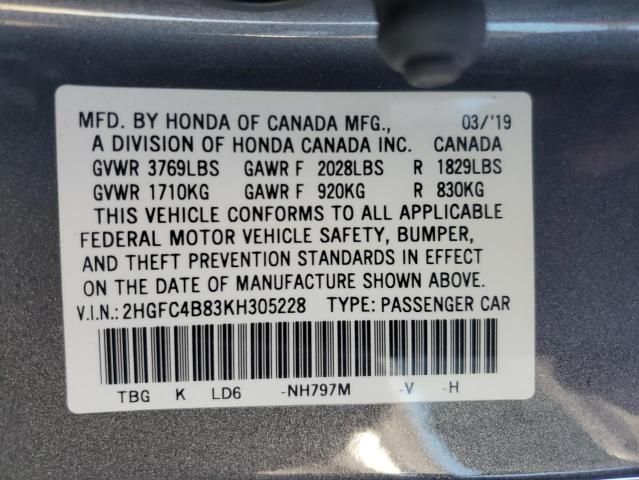 2019 Honda Civic Sport