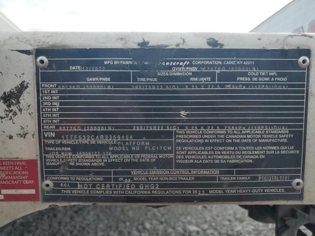 2024 Transcraft FLC1TCM Flatbed Trailer