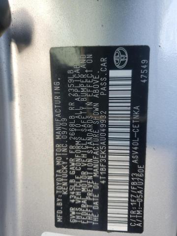 2010 Toyota Camry le