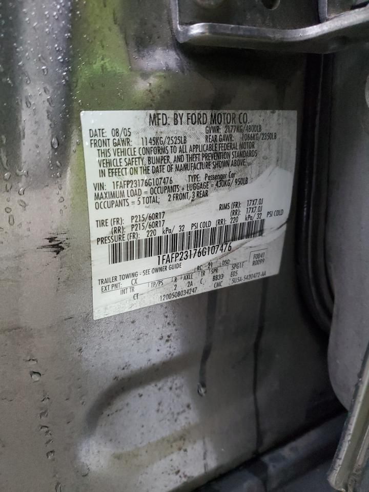 2006 Ford Five Hundred se