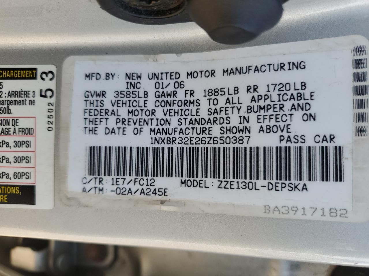 2006 Toyota Corolla ce