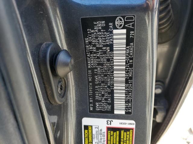 2012 Toyota Corolla le