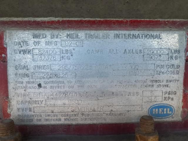 2001 Heil Tank Trailer