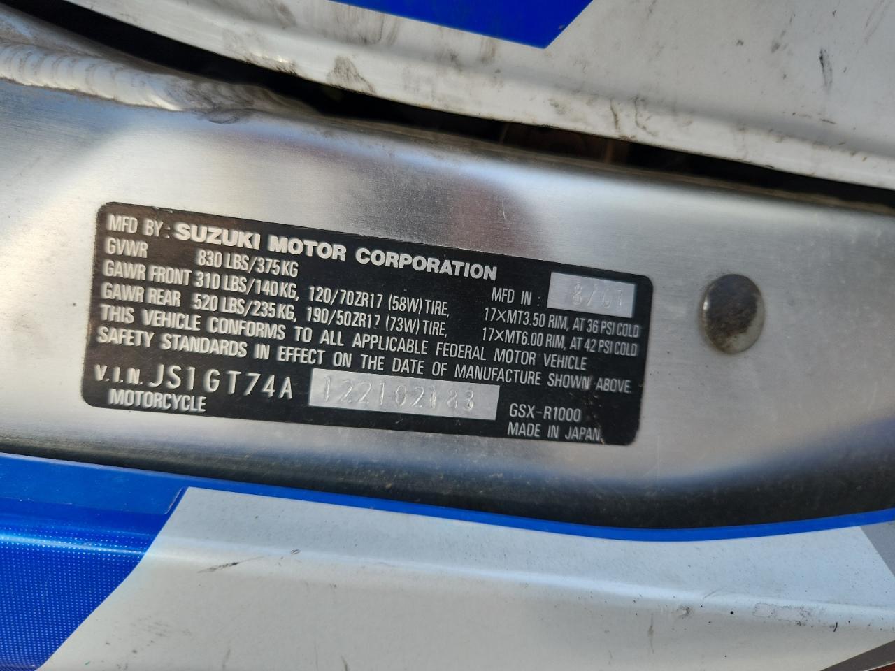 2002 Suzuki GSX-R1000