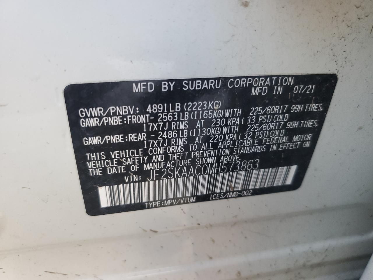 2021 Subaru Forester