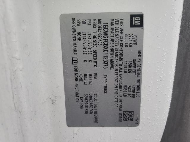 2012 Chevrolet Express G2500