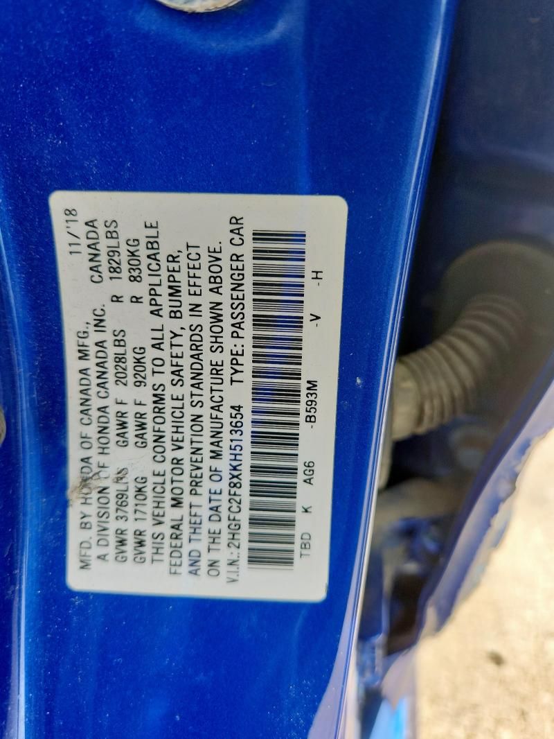 2019 Honda Civic Sport