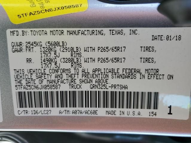 2018 Toyota Tacoma Double cab