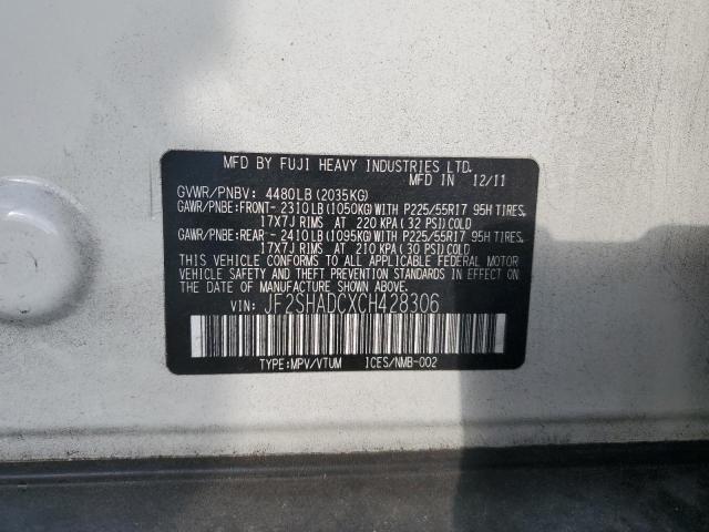 2012 Suba Ru Forester 2.5x Premium