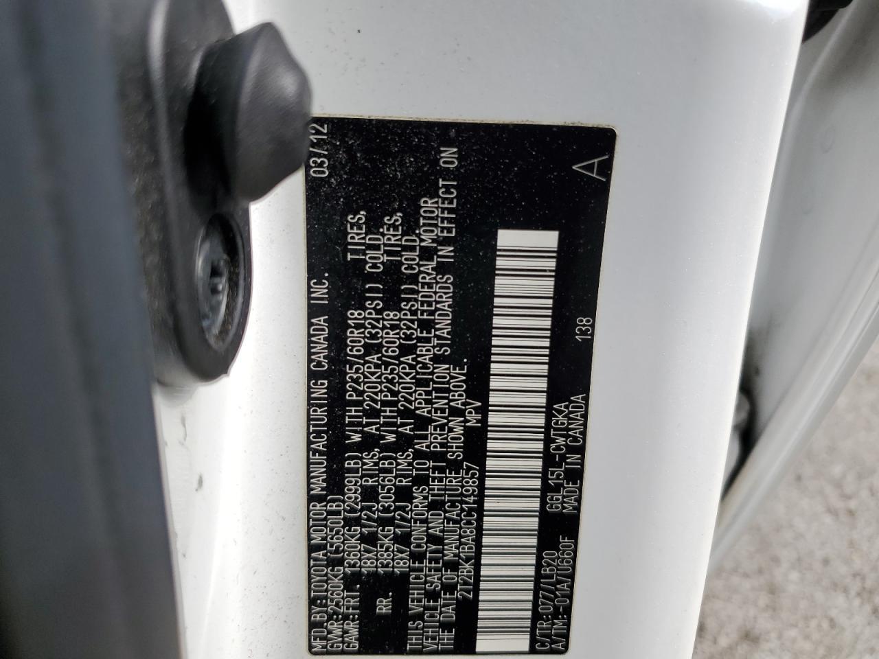 2012 Lexus Rx 350