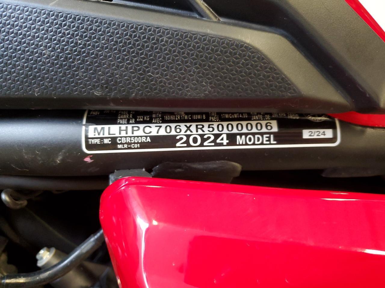 2024 Honda CBR500 RA