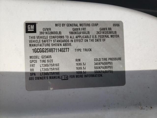 2007 Chevrolet Express G2500