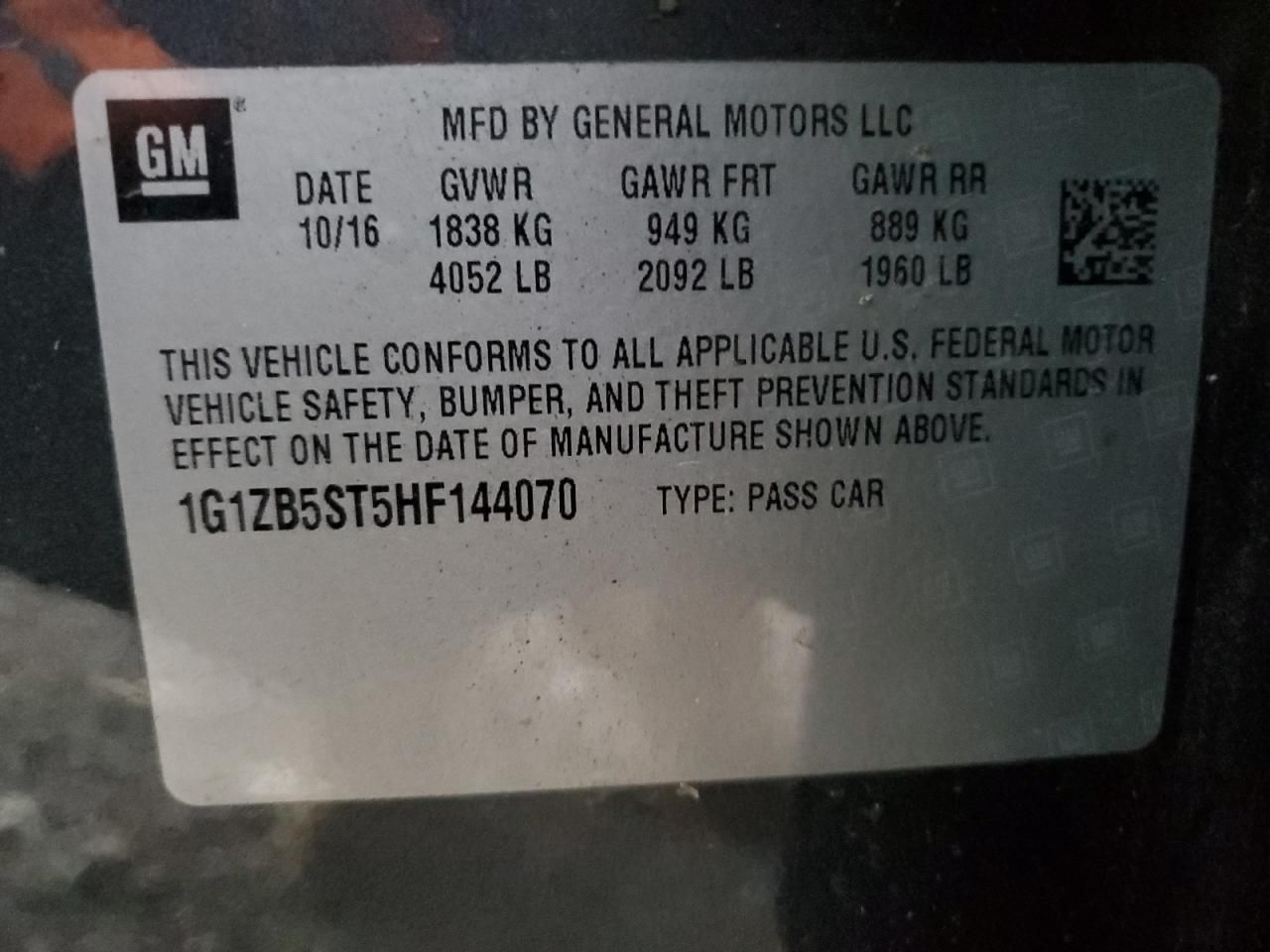 2017 Chevrolet Malibu ls