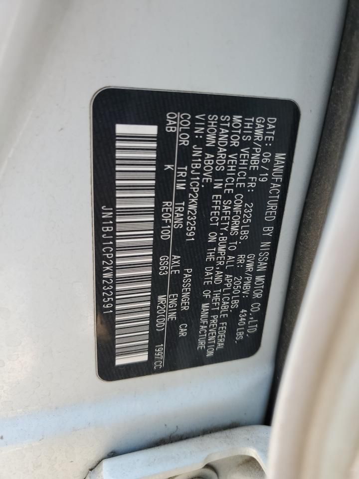 2019 Nissan Rogue Sport s