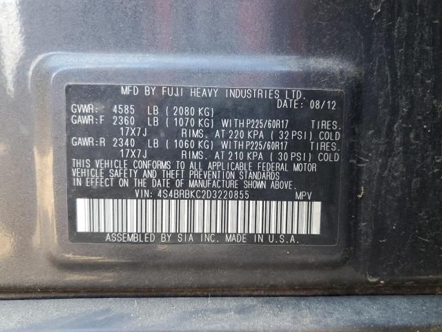 2013 Subaru Outback 2.5I Limited