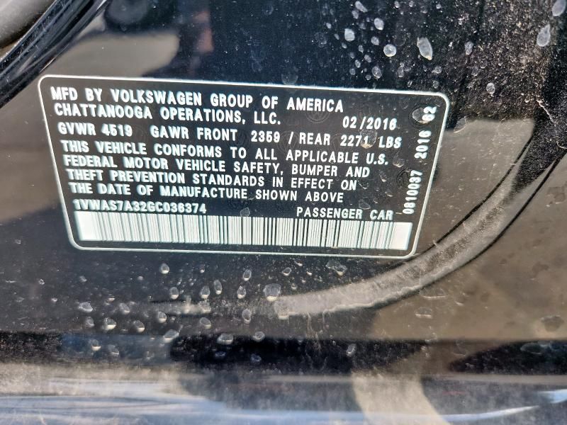 2016 Volkswagen Passat s