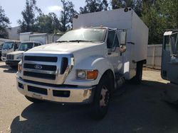 Salvage trucks for sale at Van Nuys, CA auction: 2011 Ford F750 Super Duty