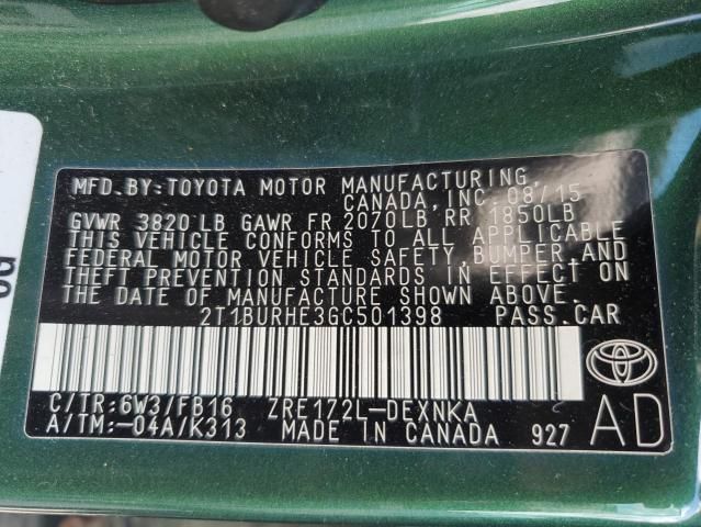 2016 Toyota Corolla L